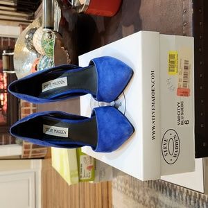 Steve Madden Varcityy Blue Suede heels